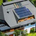 Die Photovoltaik-Anlage in Saig aus der „Hubschrauberperspektive“.